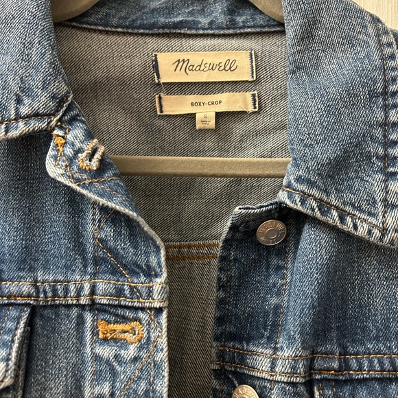 The Boxy-Crop Jean Jacket: Paint Spattered Edition - Picture 4 of 7